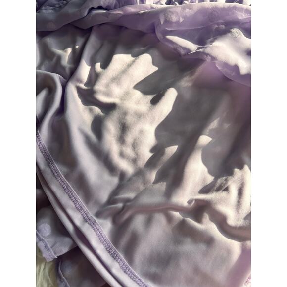 NWT Vine & Love women's textured polka dot short Sleeve Dress purple‎ Sz large - Picture 11 of 12